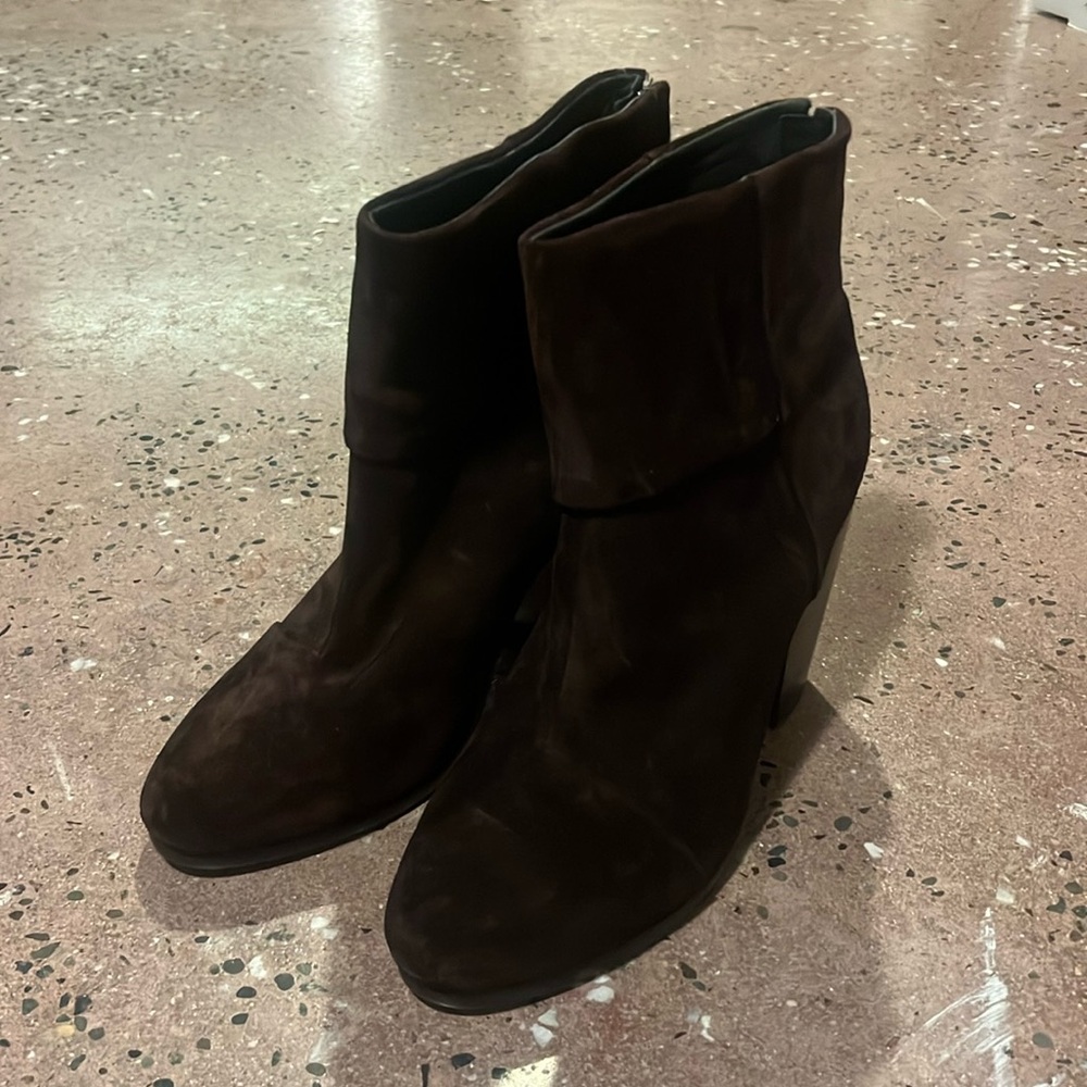 Rag & Bone Burgundy Newbury Boots